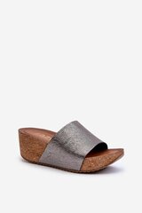 Flip-flops Step in style, grey M1071957 цена и информация | Женские тапочки | pigu.lt