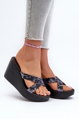 Flip-flops Step in style, black M1143551 цена и информация | Женские тапочки | pigu.lt