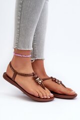 Sandals Step in style, brown M1143480 цена и информация | Женские босоножки | pigu.lt