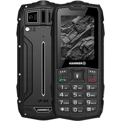 Prekė su pažeista pakuote.myPhone Hammer Rock Dual SIM Black kaina ir informacija | Mobilieji telefonai, foto ir video prekės su pažeista pakuote | pigu.lt