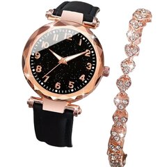 2 Vnt Moteriško Laikrodžio Rinkinys Deal kaina ir informacija | Moteriški laikrodžiai | pigu.lt