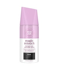 Ataugusių plaukų šaknų purškiklis Nishlady Magic Retouch Spray, Black, 100 ml kaina ir informacija | Plaukų dažai | pigu.lt