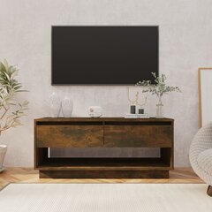 vidaXL Televizoriaus spintelė, dūminio ąžuolo, 102x41x44cm, MDP kaina ir informacija | TV staliukai | pigu.lt