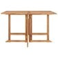 Sulankstomas sodo valgomojo stalas, 110x110x75 cm, rudas цена и информация | Lauko stalai, staliukai | pigu.lt