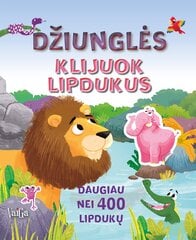 Džiunglės. Klijuok lipdukus kaina ir informacija | Spalvinimo knygelės | pigu.lt