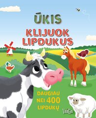 Ūkis. Klijuok lipdukus kaina ir informacija | Spalvinimo knygelės | pigu.lt