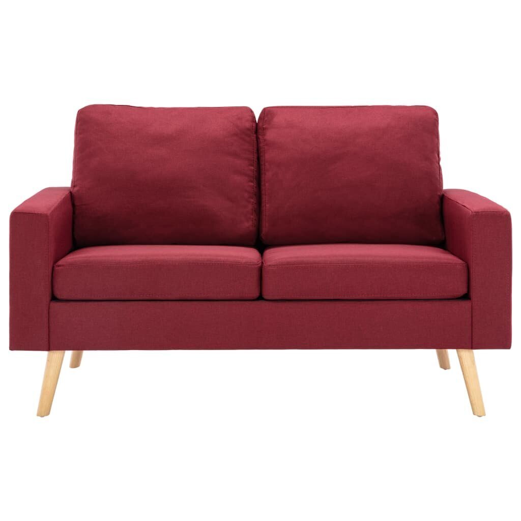 Dvivietė sofa, raudona цена и информация | Sofos | pigu.lt