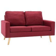 Dvivietė sofa, raudona kaina ir informacija | Sofos | pigu.lt