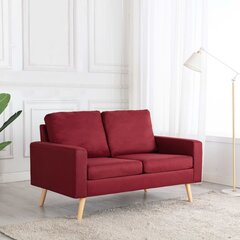 Dvivietė sofa, raudona kaina ir informacija | Sofos | pigu.lt