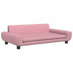 Vaikiška sofa vidaXL, rožinė цена и информация | Детские диваны, кресла | pigu.lt