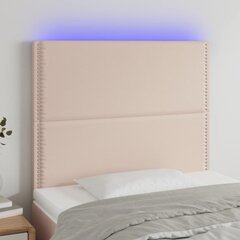 Galvūgalis su led, kapučino, 100x5x118/128cm kaina ir informacija | Lovos | pigu.lt