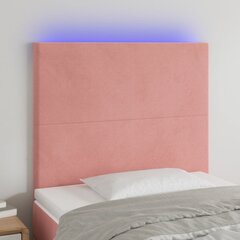 Galvūgalis su led, rožinis, 90x5x118/128cm kaina ir informacija | Lovos | pigu.lt