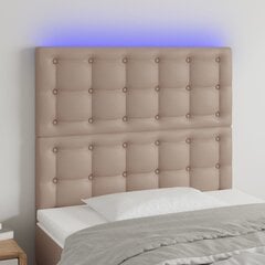 Galvūgalis su led, kapučino, 100x5x118/128cm kaina ir informacija | Lovos | pigu.lt