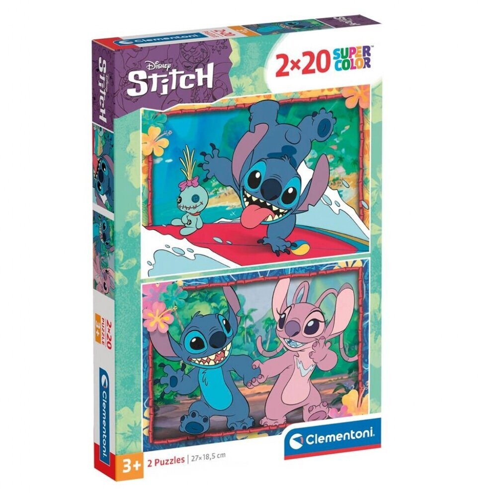 Dėlionė Stitch SuperKolor Clementoni, 40 d. kaina ir informacija | Dėlionės (puzzle) | pigu.lt