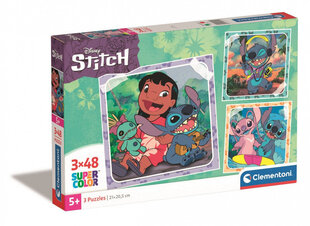 Dėlionė Stitch SuperKolor Clementoni, 144 d. kaina ir informacija | Dėlionės (puzzle) | pigu.lt