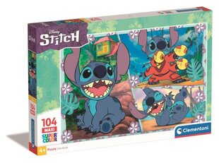 Dėlionė maxi Disney Stitich Clementoni, 104 d. kaina ir informacija | Dėlionės (puzzle) | pigu.lt