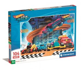 Dėlionė Hot Wheels SuperKolor Clementoni, 104 d. kaina ir informacija | Dėlionės (puzzle) | pigu.lt