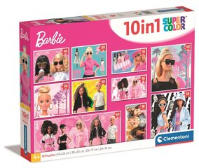 Dėlionė Barbie Clementoni 10in1, 330 d. kaina ir informacija | Dėlionės (puzzle) | pigu.lt