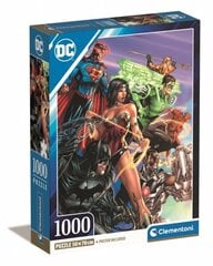 Dėlionė Clementoni Compact Justice League 39852, 1000 dalių kaina ir informacija | Dėlionės (puzzle) | pigu.lt