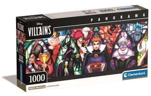 Dėlionė Clementoni Compact Villains 39872, 1000 dalių kaina ir informacija | Dėlionės (puzzle) | pigu.lt