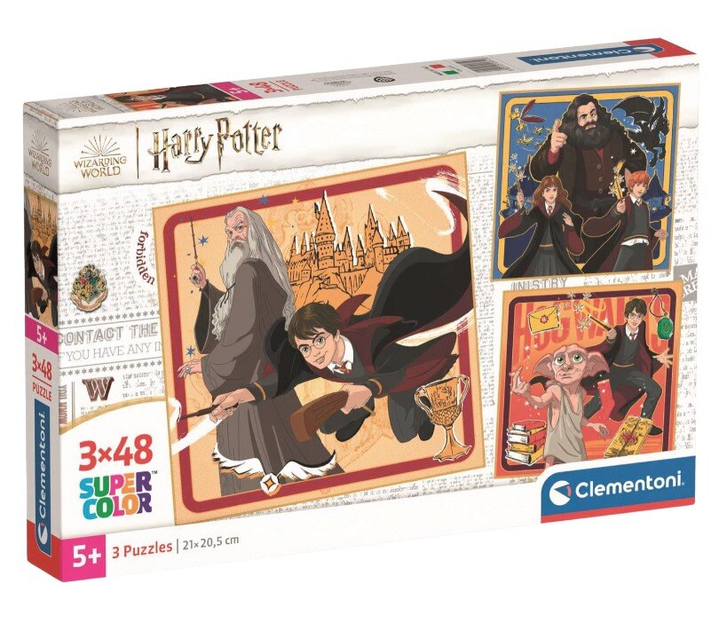 Dėlionė Harry Potter SuperKolor Clementoni, 144 d. kaina ir informacija | Dėlionės (puzzle) | pigu.lt