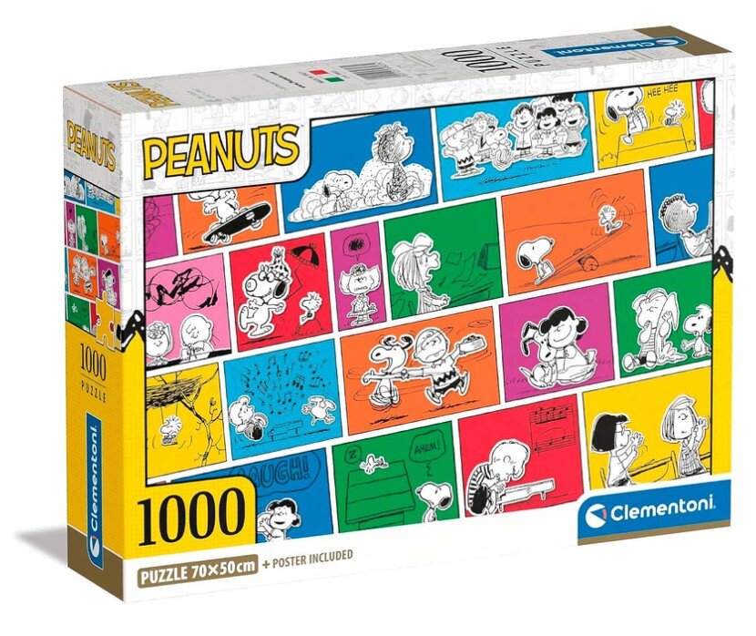 Dėlionė Peanuts Snoopy Clementoni, 1000 d. kaina ir informacija | Dėlionės (puzzle) | pigu.lt