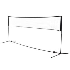 HOMCOM Badmintono tinklas Tinklinio ir teniso tinklas, nešiojamas, 2 aukščiai 94/158 cm, PE, 400x60 cm kaina ir informacija | Futbolo apranga ir kitos prekės | pigu.lt