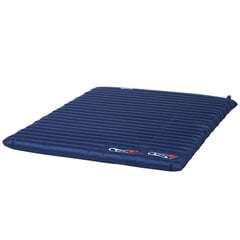 Pripučiamas čiužinys Outsunny Air Mattress 195x138x10 cm, mėlynas цена и информация | Туристические матрасы и коврики | pigu.lt