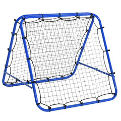 Futbolo atmušimo įrenginys "Kickback Goal Rebound wall Net" dvipusis atmušimo tinklas, Reguliuojamas 5 lygiais - mėlyna 100 x 95 x 90 cm kaina ir informacija | Futbolo apranga ir kitos prekės | pigu.lt