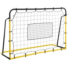 HOMCOM "kickback" futbolo vartų tinklas futbolui, krepšiniui, beisbolui, geltonas+juodas, 184x63x123 cm kaina ir informacija | Futbolo apranga ir kitos prekės | pigu.lt