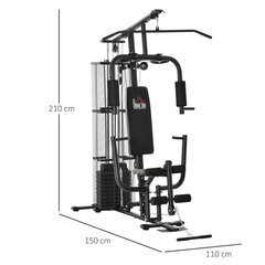 Daugiafunkcinis treniruoklis Homcom Gym Multigym цена и информация | Комплексные тренажёры | pigu.lt