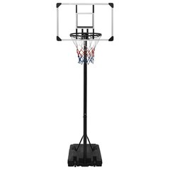 Krepšinio stovas vidaXL, skaidrus, 235–305cm, цена и информация | Баскетбольные стойки | pigu.lt