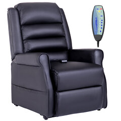 Fotelis su atsistojimo pagalba, masažinis ir atsilenkiantis fotelis su USB jungtimi цена и информация | Кресла в гостиную | pigu.lt