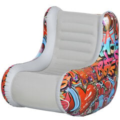 Pripučiamas fotelis Outsunny, 94x76x75 cm, pilkas kaina ir informacija | Pripučiami čiužiniai ir baldai | pigu.lt