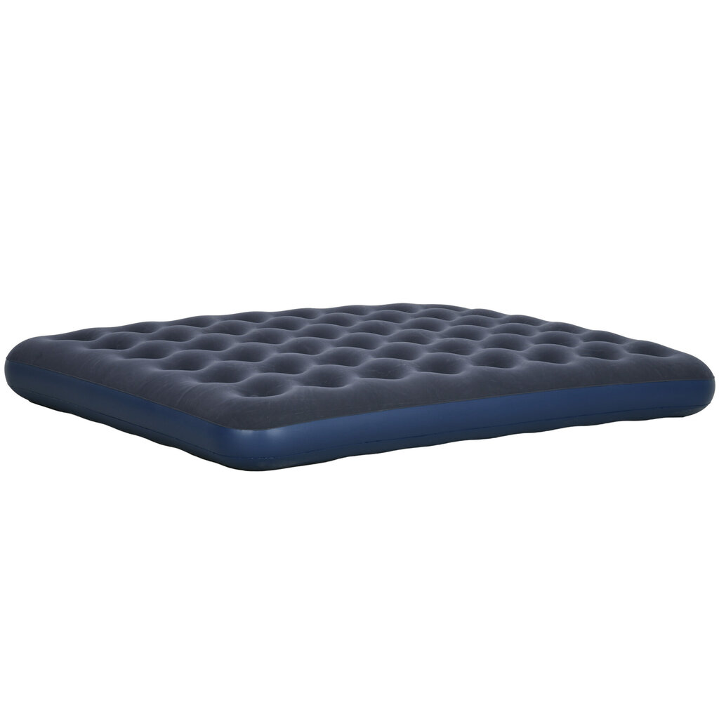 Pripučiamas čiužinys Outsunny Airbed, 203x152x22 cm, mėlynas kaina ir informacija | Turistiniai čiužiniai ir kilimėliai | pigu.lt