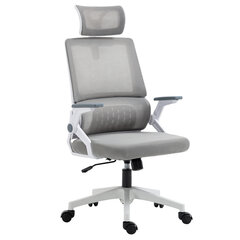 "Vinsetto" biuro kėdė ergonomiška darbo kėdė reguliuojamas galvos atramos porankis reguliuojamo aukščio pasukama kėdė supimo funkcija juosmens atrama tinklelis kaina ir informacija | Biuro kėdės | pigu.lt