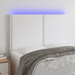 Galvūgalis su led, baltas, 144x5x118/128 cm цена и информация | Кровати | pigu.lt