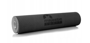Kilimėlis treniruotėms Majestic Sport, 183x61 cm, juodas kaina ir informacija | Kilimėliai sportui | pigu.lt