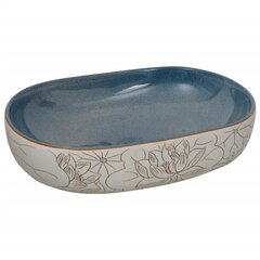 Praustuvas smėlio ir mėlynas 59x40x14cm keramika ovalus цена и информация | Раковины | pigu.lt