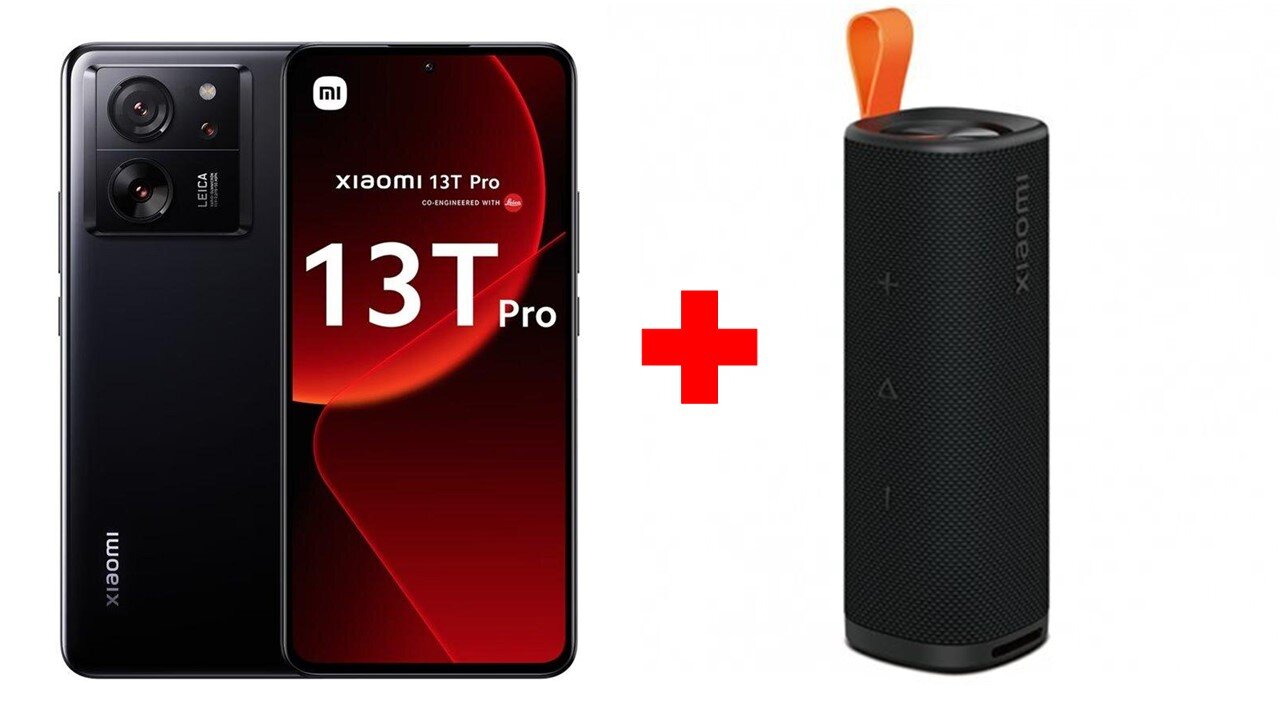 Xiaomi 13T Pro 5G 12/512GB MZB0EL3EU Black + Xiaomi Sound Outdoor 30W цена и информация | Mobilieji telefonai | pigu.lt