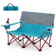 Sulankstoma turistinė kėdė Costway, mėlyna kaina ir informacija | Turistiniai baldai | pigu.lt