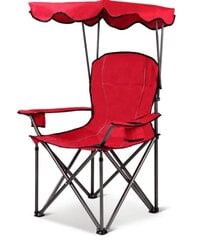 Sulankstoma turistinė kėdė Costway, raudona kaina ir informacija | Turistiniai baldai | pigu.lt