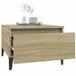 vidaXL Šoniniai staliukai, 2vnt., ąžuolo, 50x46x35cm, apdirbta mediena kaina ir informacija | Kavos staliukai | pigu.lt