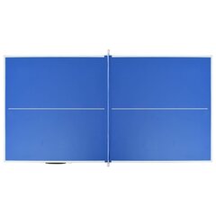 Stalo teniso stalas su tinklu 152x76x66cm, mėlyna цена и информация | Настольные игры, головоломки | pigu.lt