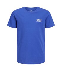 Детская футболка Jack&Jones 12270181*01, электро-синяя / 5715612873106 цена и информация | Рубашки для мальчиков | pigu.lt