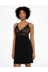 Naktiniai marškiniai moterims Esotiq 41117, juodi kaina ir informacija | Naktiniai, pižamos moterims | pigu.lt