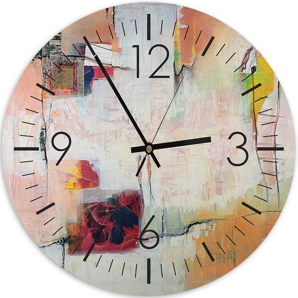 Sieninis laikrodis Akvarelės abstrakcija kaina ir informacija | Laikrodžiai | pigu.lt