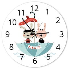 Sieninis laikrodis Maži piratai цена и информация | Часы | pigu.lt
