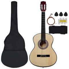 Klasikinės gitaros rinkinys vaikams, 8 dalių, 3/4 36" kaina ir informacija | Gitaros | pigu.lt