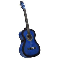 Klasikinė gitara su dėklu pradedantiesiems, 4/4 39" kaina ir informacija | Gitaros | pigu.lt